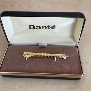 Dante Golden Vintage Braided Tie Clip
